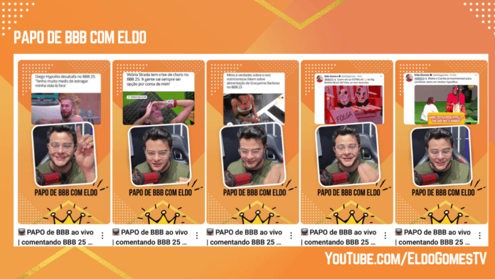 papo de bbb, papo de bbb com eldo, eldo gomes bbb, bbb brasilia, big brother brasil em brasilia, influenciadores de BBB, influencers que comentam bbb, especialistas em reality show, especialista em bbb