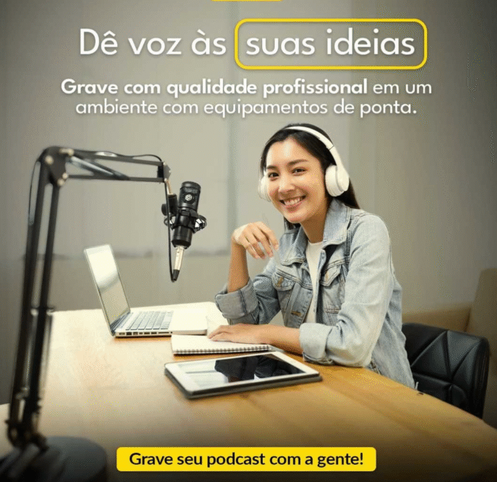 Estúdio de Podcast e gravação de vídeos no Coworking 365 Brasília