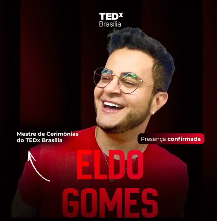 Vem aí TEDx Brasília com Eldo Gomes como mestre de cerimônias