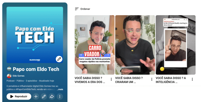 Assista o vídeocast sobre tecnologia com o influenciador @EldoGomes