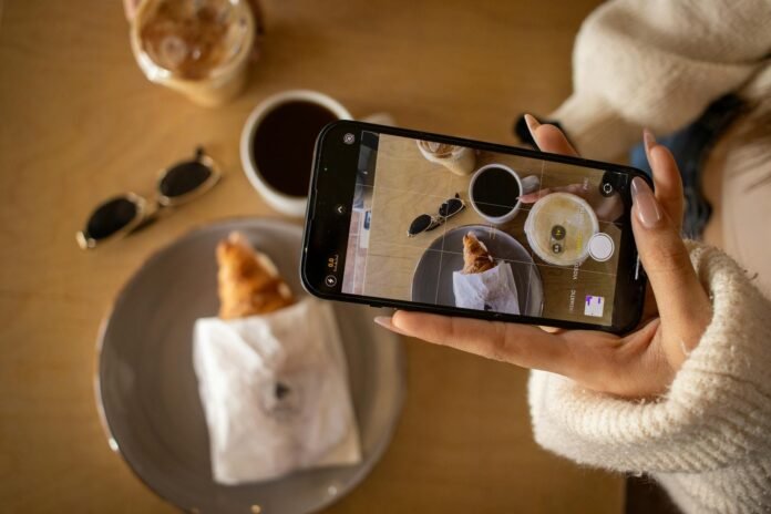 capturing a coffee moment at a cozy cafe