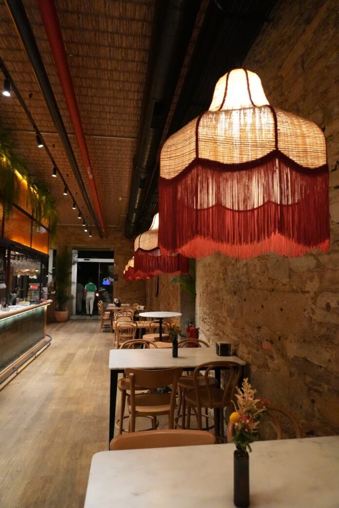 cozy indoor bar with elegant lighting in santiago