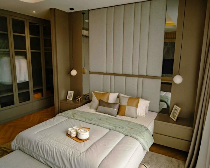modern luxury bedroom in jakarta hotel