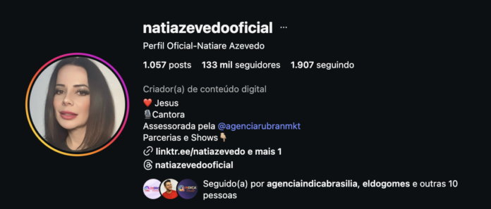 Influenciadores de São Paulo: Conheça Natiara Azevedo, cover da Sandy