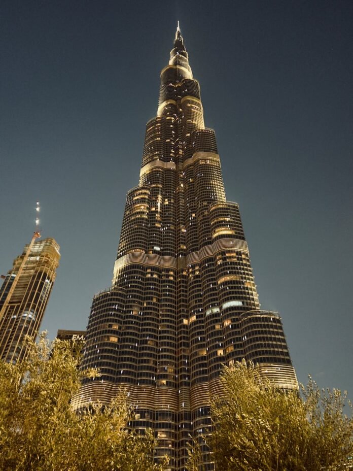low angle shot of burj khalifa in dubai