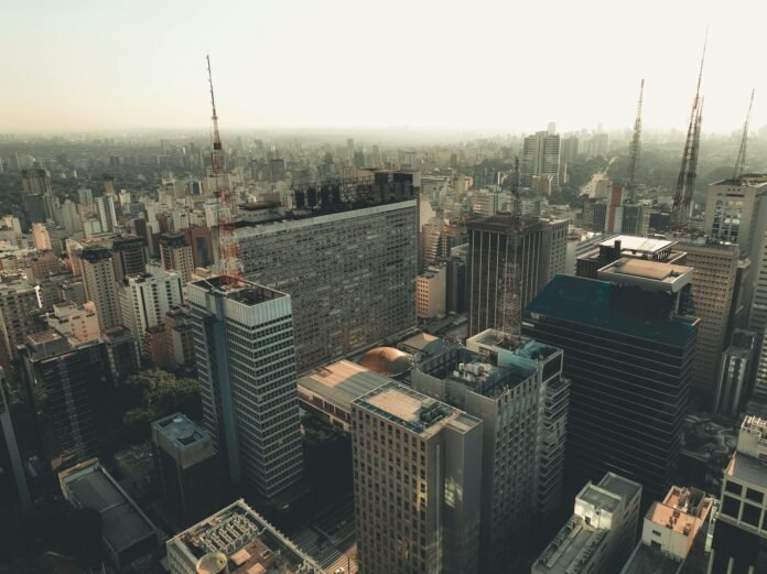 aerial view of sao paulo cityscape at daytime