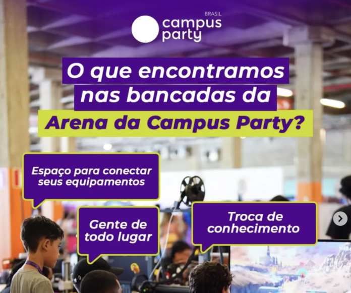 Arena da Campus Party Brasília vira ponto de encontro entre campuseiros