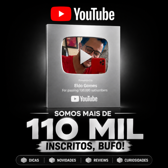 influenciadores de Brasília, Eldo Gomes, YouTube Brasília, youtuber de Brasília, canal Eldo Gomes, 110 mil inscritos, Placa de Prata YouTube, influenciador digital DF, jornalista de Brasília, criador de conteúdo, turismo Brasília, tecnologia YouTube, Brincando de LEGO com Eldo, LEGO Brasil, reviews tecnologia, dicas de viagem, turismo nacional, influenciadores do Distrito Federal, portal EldoGomes.com.br, creator Brasília