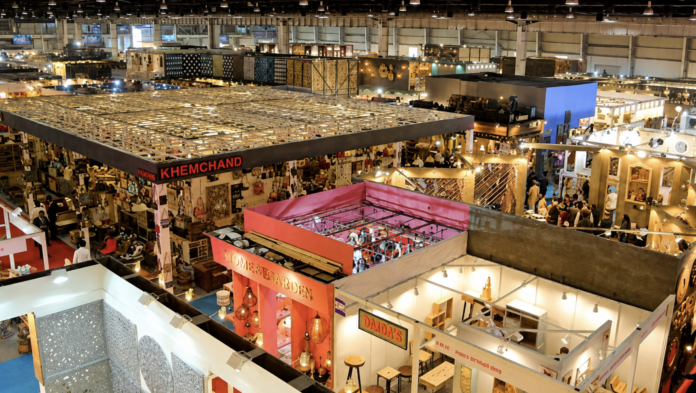 IHGF Delhi 2026, Feira IHGF Delhi, artesanato da Índia, decoração indiana, design de interiores, Nova Délhi, India Expo Centre, EPCH, Embaixada da Índia, exportações indianas, feira internacional, negócios internacionais, importação de artesanato, móveis indianos, decoração para casa, lifestyle, presentes, fabricantes da Índia, exportadores indianos, compradores internacionais, comércio exterior, mercado de decoração, arquitetura, design, Brasil e Índia