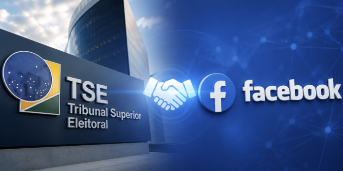 TSE, Eleições 2026, Facebook, Meta, WhatsApp, Instagram, Threads, desinformação, fake news, Justiça Eleitoral, Kassio Nunes Marques, eleições brasileiras, combate à desinformação, SIADE, API WhatsApp, comunicação com eleitores, anúncios políticos, Biblioteca de Anúncios, propaganda eleitoral, democracia, plataformas digitais, transparência eleitoral, integridade da informação, segurança digital, Tribunal Superior Eleitoral