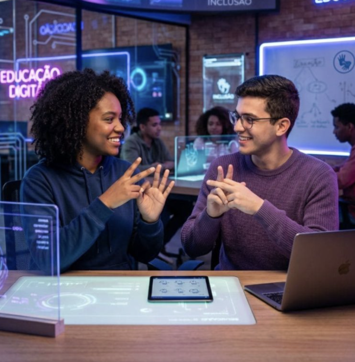Estão abertas as inscrições para o Librando Tech, projeto de formação gratuita em Língua Brasileira de Sinais, tecnologia assistiva e inclusão digital destinado a participantes de todo o Brasil. A iniciativa oferece 1.500 vagas para um curso totalmente online, com 200 horas de carga horária distribuídas em 20 oficinas ao longo de sete meses. O programa é voltado para jovens e adultos a partir de 12 anos e busca ampliar o acesso à qualificação em comunicação inclusiva, inovação e tecnologias digitais. A formação será realizada no período noturno e contará com aulas ao vivo, professores especializados, professores surdos e recursos de acessibilidade para garantir a participação dos alunos. O Librando Tech foi desenvolvido para promover a inclusão por meio da educação e da tecnologia, permitindo que pessoas de qualquer estado brasileiro participem da formação sem necessidade de deslocamento. As atividades ocorrerão em ambiente virtual, facilitando o acesso de estudantes, profissionais e demais interessados em desenvolver competências relacionadas à Libras e à acessibilidade digital. A iniciativa também prioriza pessoas em situação de vulnerabilidade social, pessoas surdas e pessoas com deficiência auditiva. A programação reúne conteúdos sobre Libras, ferramentas de acessibilidade digital, tecnologia assistiva, letramento científico, empreendedorismo social e inovação. Durante a execução do projeto, também serão produzidos 26 podcasts educativos voltados à disseminação de conhecimento sobre inclusão, ciência e transformação digital. Os materiais serão disponibilizados gratuitamente em plataformas digitais, ampliando o alcance das ações educativas para diferentes públicos. Além da qualificação técnica, o projeto pretende fortalecer a formação de pessoas interessadas em desenvolver soluções voltadas à acessibilidade e à tecnologia. A proposta busca ampliar oportunidades de qualificação profissional, incentivar o uso de recursos digitais inclusivos e estimular iniciativas ligadas à economia criativa e ao ecossistema de inovação. O conteúdo foi estruturado para atender diferentes perfis de participantes, independentemente da experiência prévia com Libras. Com início previsto para 20 de julho de 2026, o curso será realizado entre julho e dezembro em formato integralmente online. As aulas acontecerão no período noturno e totalizarão 200 horas de formação. O projeto está alinhado aos Objetivos de Desenvolvimento Sustentável da ONU, especialmente nas áreas de educação, inovação, trabalho decente e redução das desigualdades, contribuindo para ampliar o acesso à qualificação inclusiva em todo o país. Saiba Mais Projeto: Librando Tech Inscrições: Gratuitas Vagas: 1.500 Público-alvo: Jovens e adultos a partir de 12 anos Formato: 100% online Carga horária: 200 horas Oficinas: 20 aulas ao vivo Período de realização: Julho a dezembro de 2026 Início das atividades: 20 de julho de 2026 Horário das aulas: Período noturno Conteúdos: Libras, tecnologia assistiva, acessibilidade digital, letramento científico, inovação e empreendedorismo social Inscrições: librandotech.com.br Contato: (61) 98231-1118