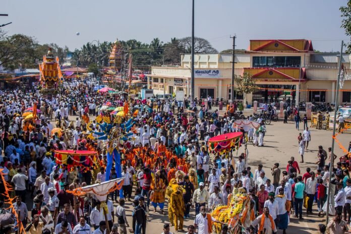 colorful cultural festival parade gathering