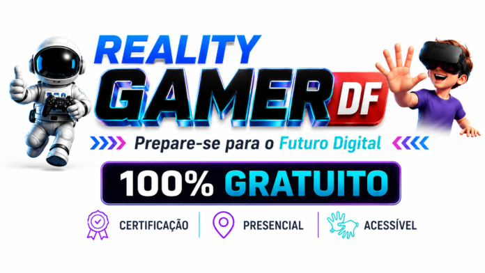 Reality Gamer DF oferece cursos gratuitos de IA, games e tecnologia em Brasília